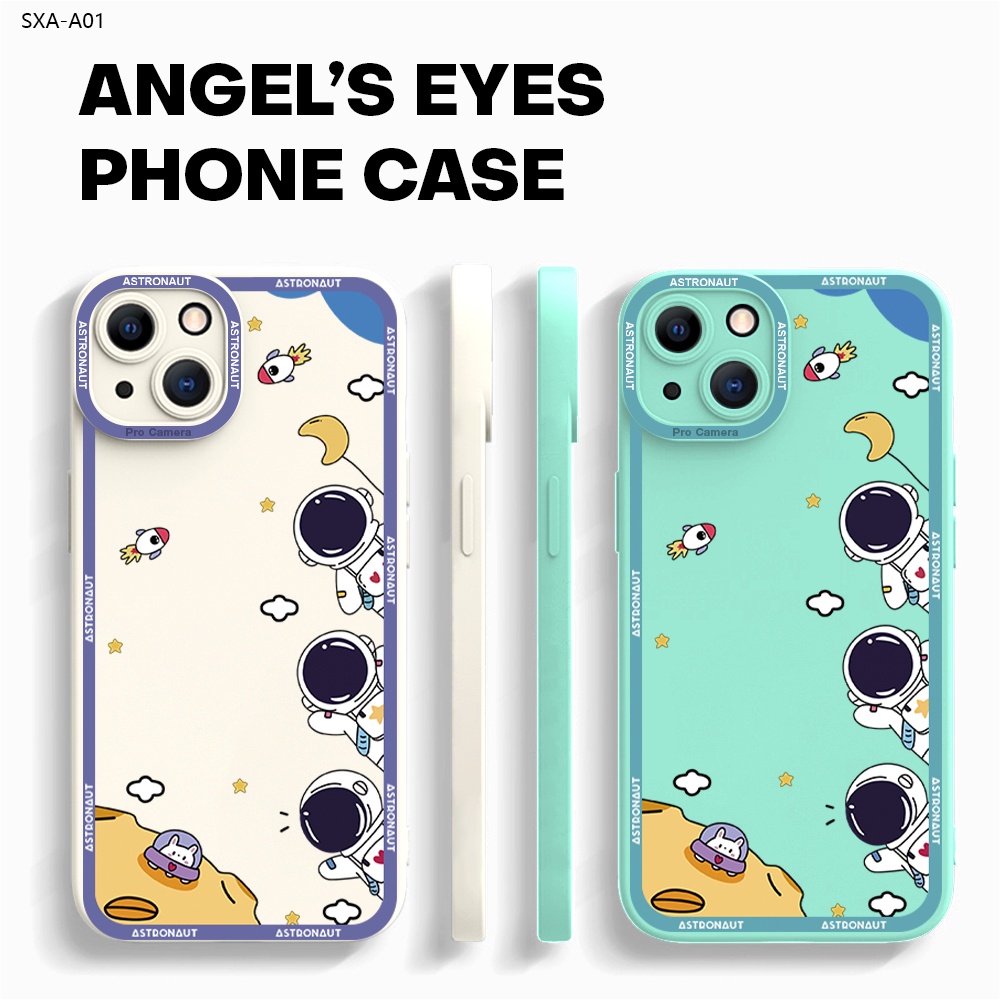 Samsung Galaxy A01 A70 A72 A6 A7 A9 A9S Plus 2018 5G Cho Ốp lưng điện thoại In Hình Space Astronauts Thicken