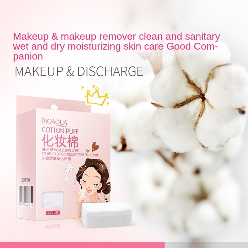 Hộp 100 Bông Mút Trang Điểm Bioaqua