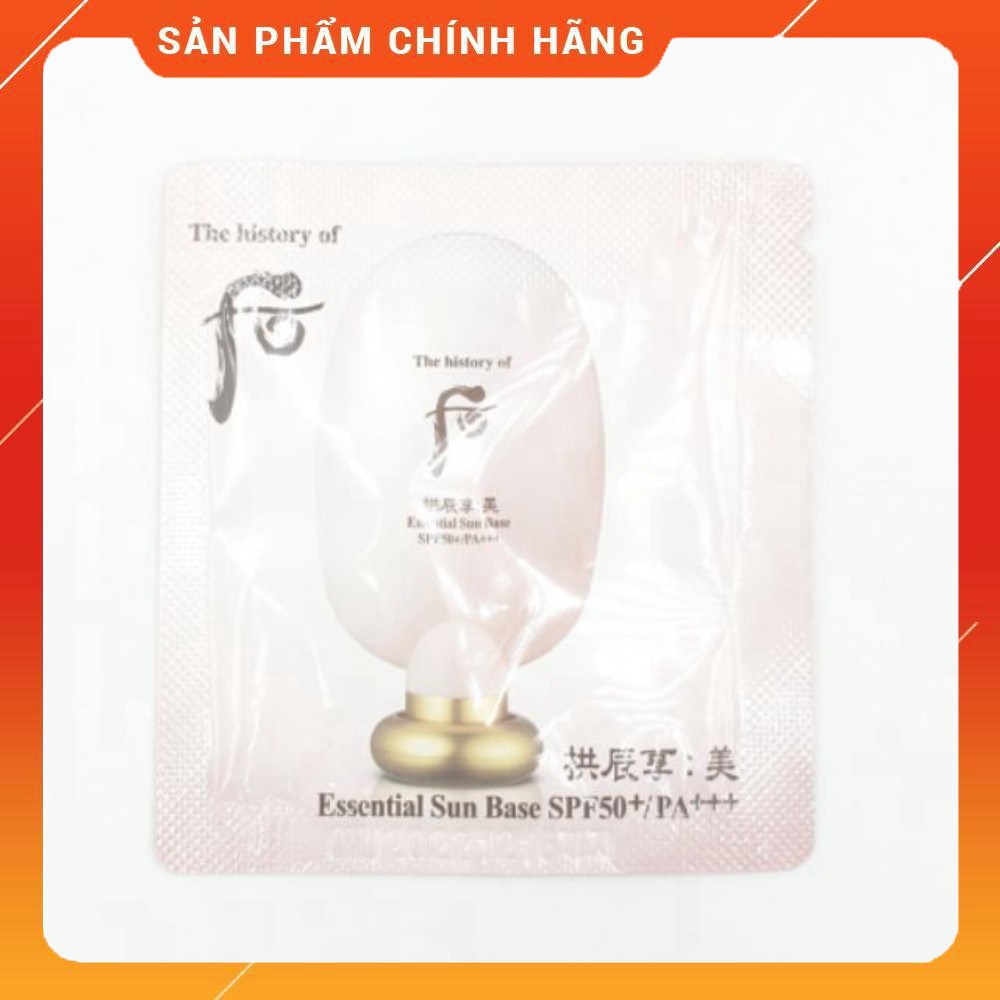 Gói sample kem lót trang điểm chống nắng nâng tone dưỡng trắng The history of Whoo Gongjinhyang Mi Sun Base SPF50+/PA+++