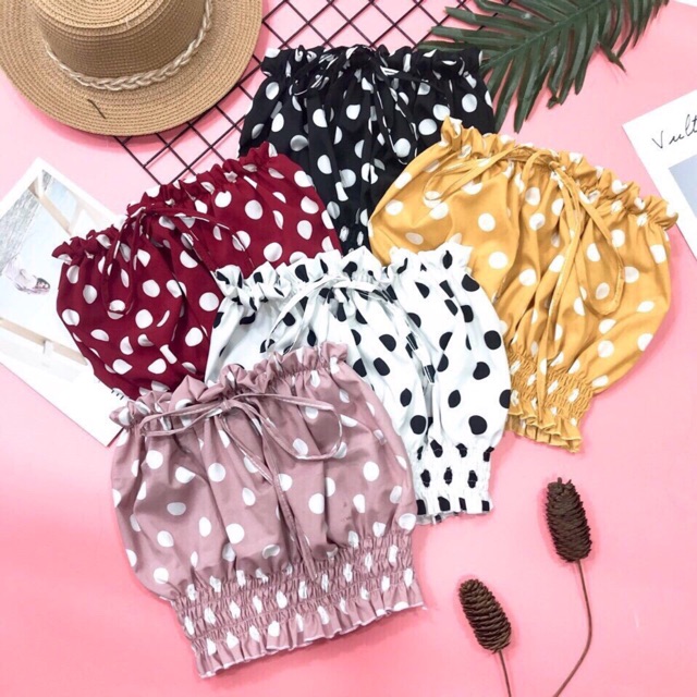 Áo ống chấm bi phối nơ-hình thật cuối album | BigBuy360 - bigbuy360.vn