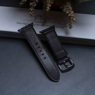 Dây Da Apple Watch - Da Vegtan Đen