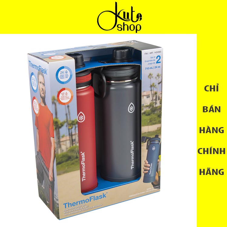 Bình giữ nhiệt nóng lạnh Thermo Flask dung tích 710ml & 1.2L