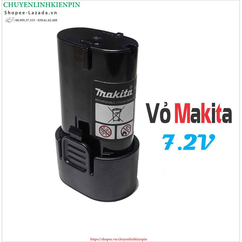 Vỏ pin Makita BL7010 7.2v Li-ion, nhận sạc zin makita ( BL64_234 )