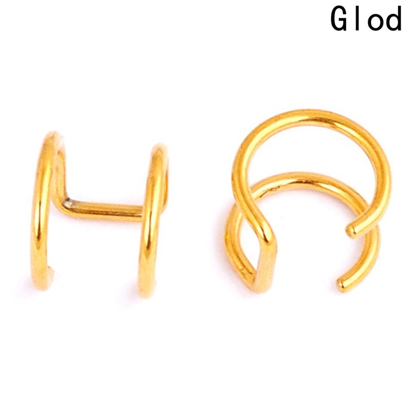 Khuyên gắn vành tai unisex bằng thép không gỉ