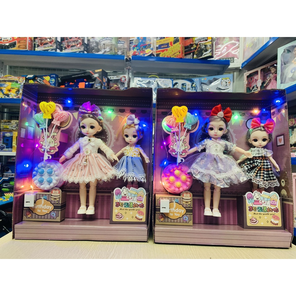[ẢNH THẬT] Búp bê Công Chúa Buki Birthday Có Đèn hộp quà tặng dành cho bé gái