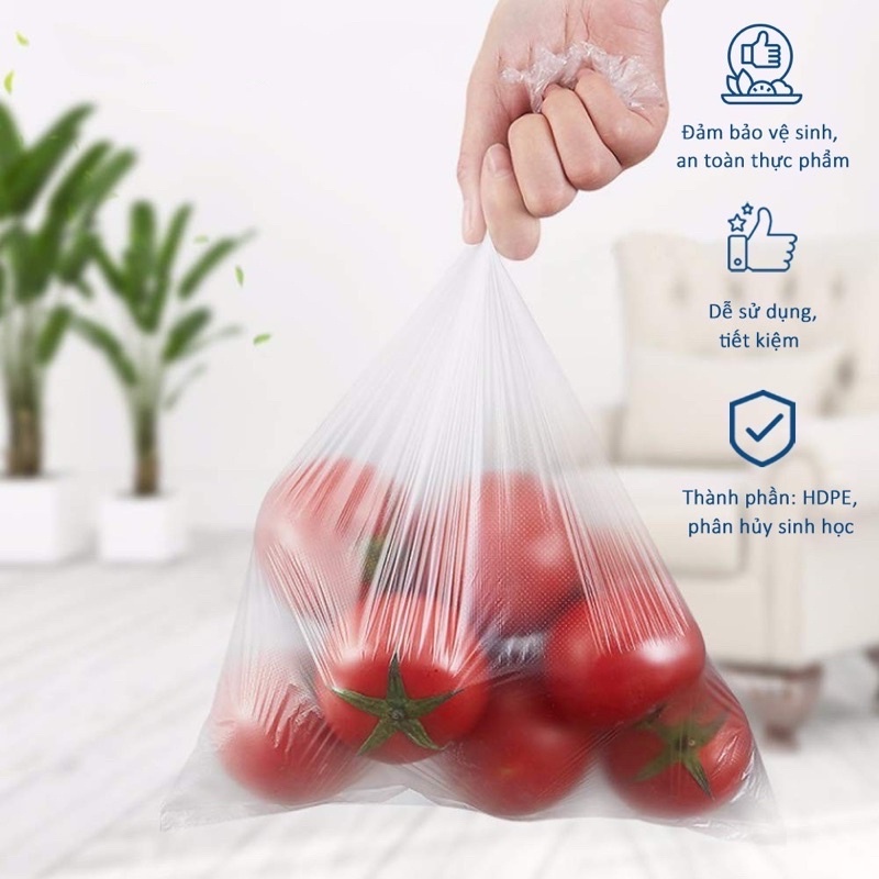 Bộ 3 cuộn túi đựng thực phẩm tự hủy an toàn, tiện lợi Sài Gòn Green (20 x 30) &amp; ( 25 x 35)