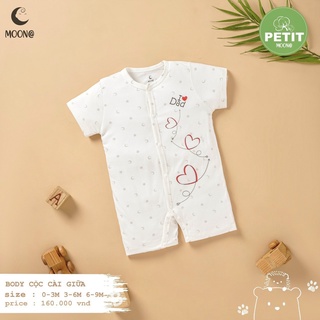 Body cộc tay sơ sinh nhãn hiệu Moon