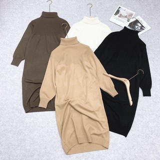 váy len cổ lọ