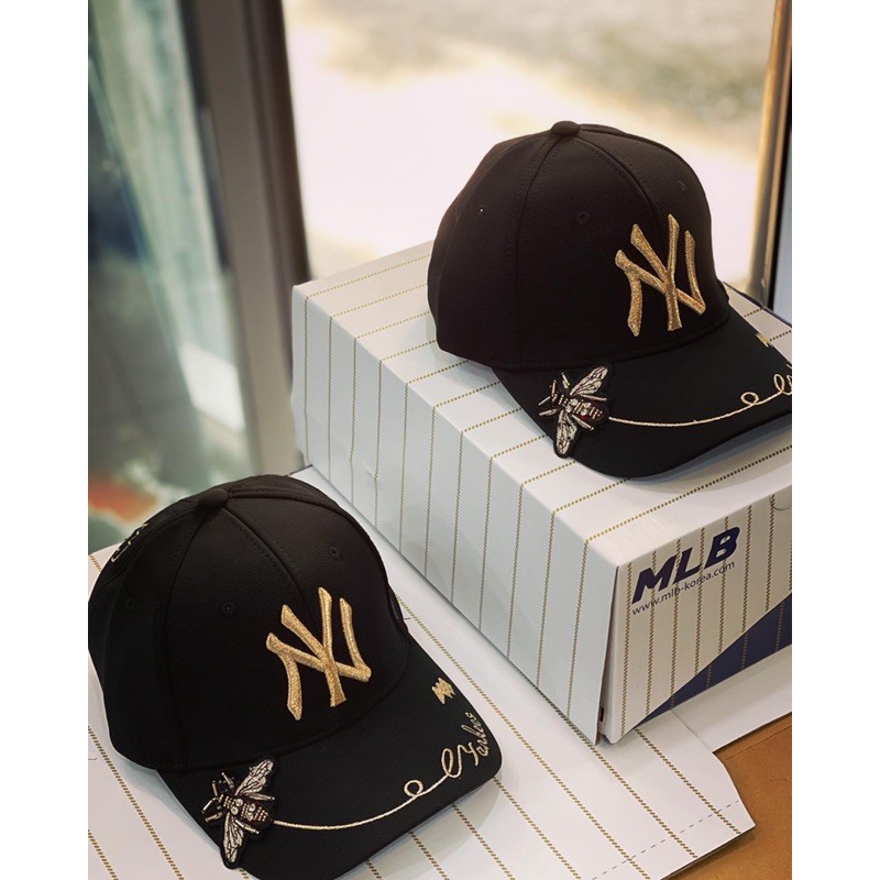 Mũ nón lưỡi trai MLB thêu chữ nổi 3D NY Con Ong.Mũ thời Trang MLB nam nữ cao cấp xuất xứ Trung Quốc.Bảo Hành 3 tháng