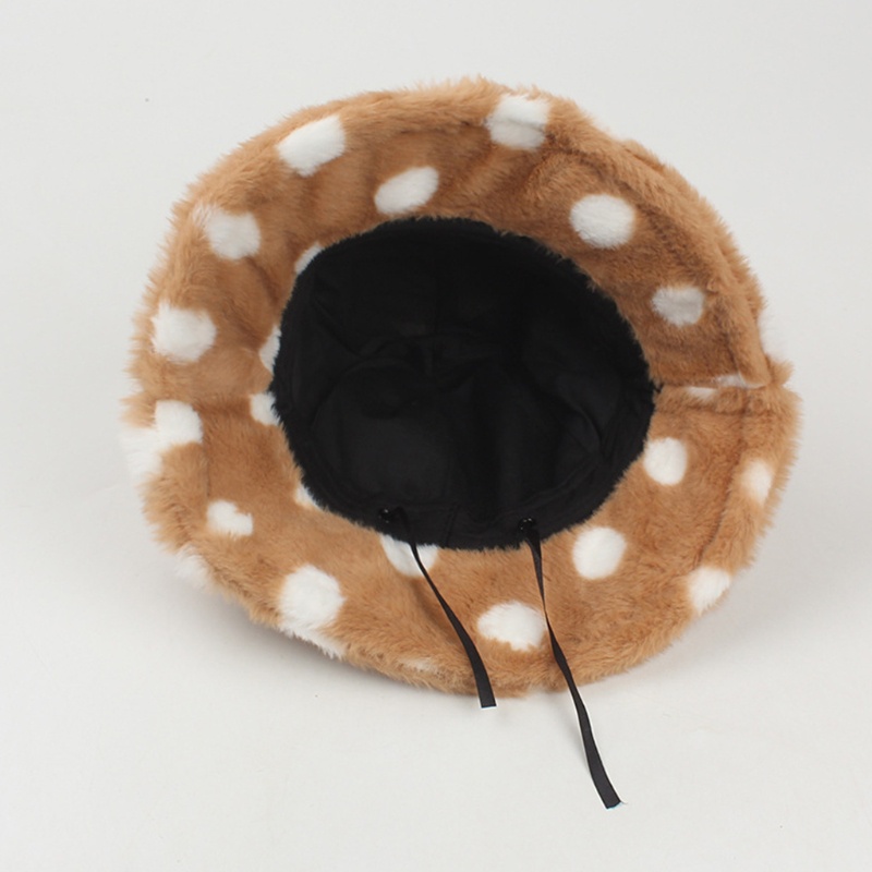 Nón Tai Bèo Họa Tiết Chấm Bi Thời Trang Thu Đông Cho Nữ