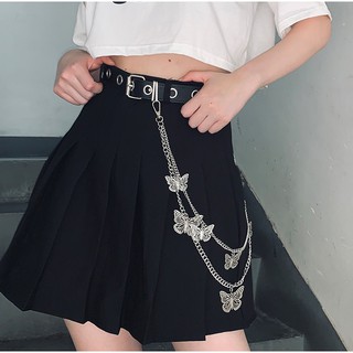 Belt lỗ basic tặng kèm chain
