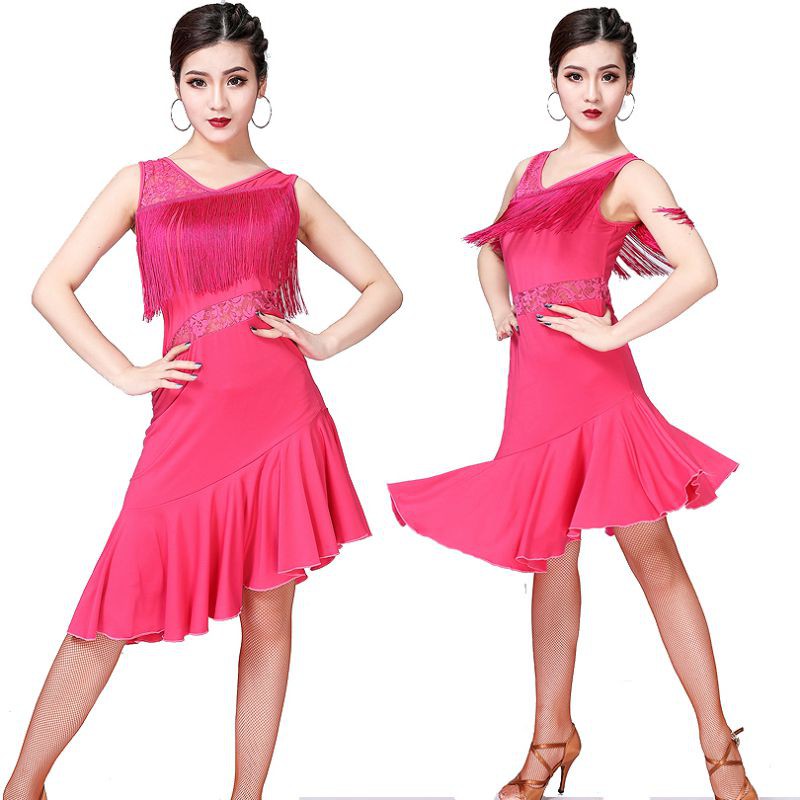 Đầm khiêu vũ phối tua rua thanh lịch cho nữ | BigBuy360 - bigbuy360.vn