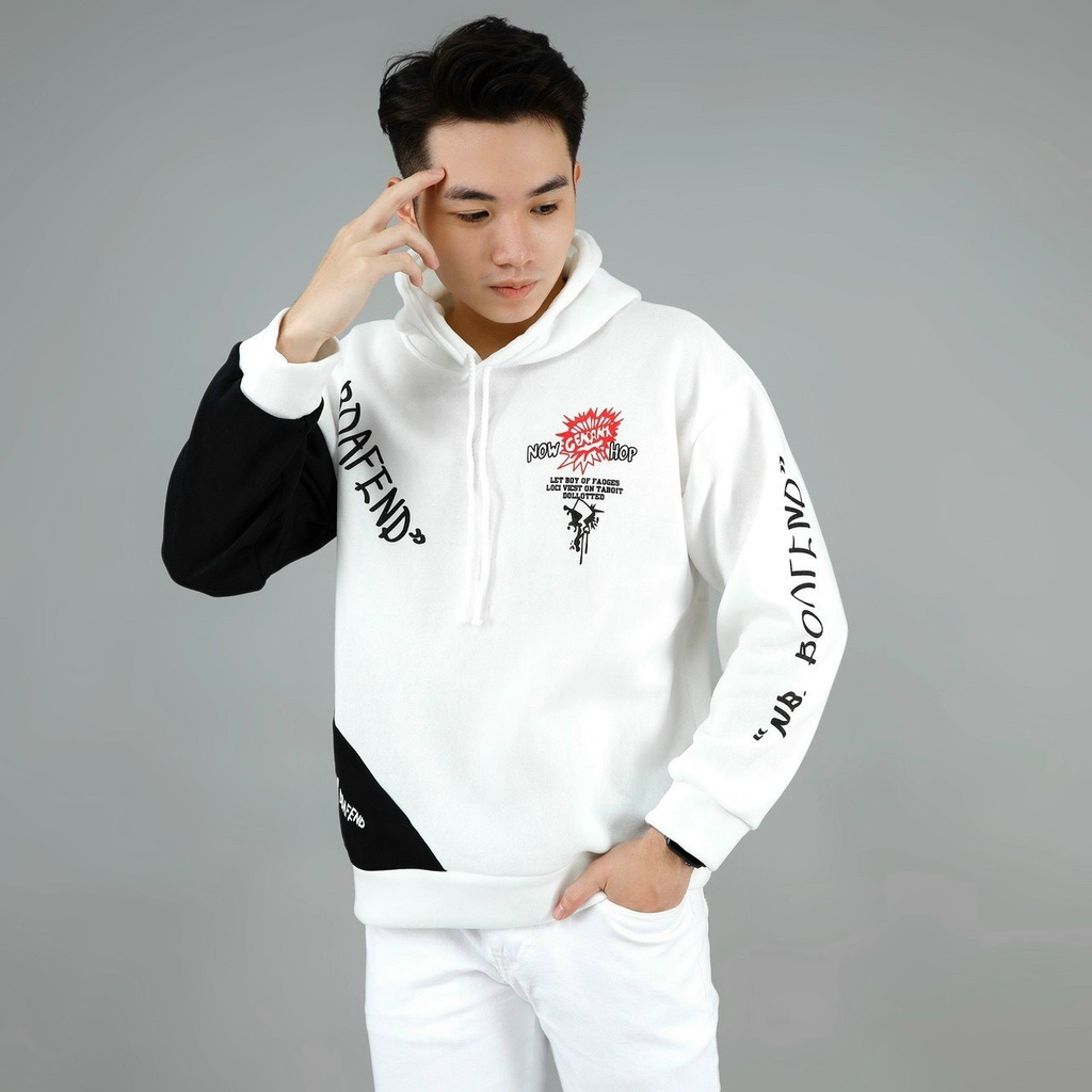 Áo hoodie nam form rộng vải nỉ dày dặn, siêu co giãn chuẩn form thời trang cao cấp thời trang Hpfashion - KVAHD05