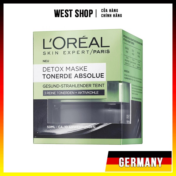[HÀNG ĐỨC] Mặt nạ thải độc  L'ORÉAL DETOX MASKE 50ml