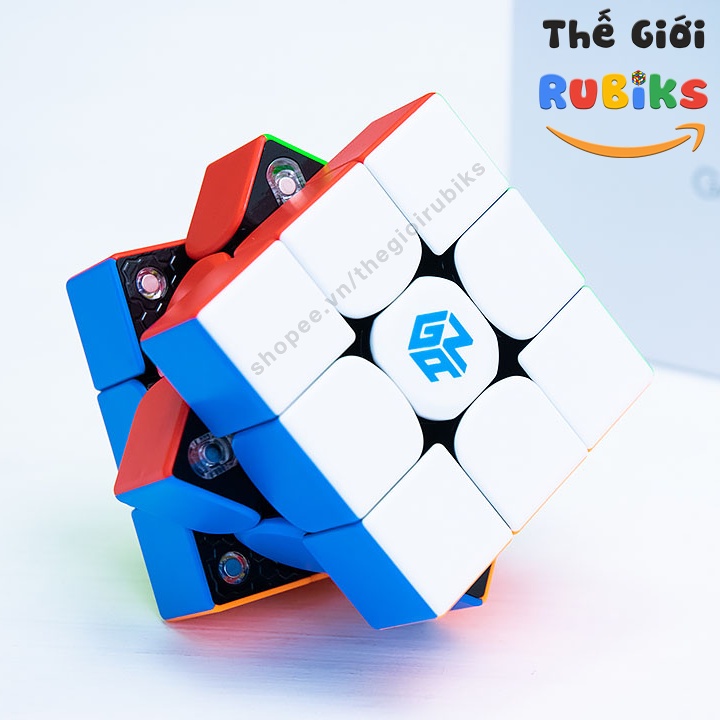 Rubik 3x3 GAN 356 XS Có Nam Châm Stickerless / Đen