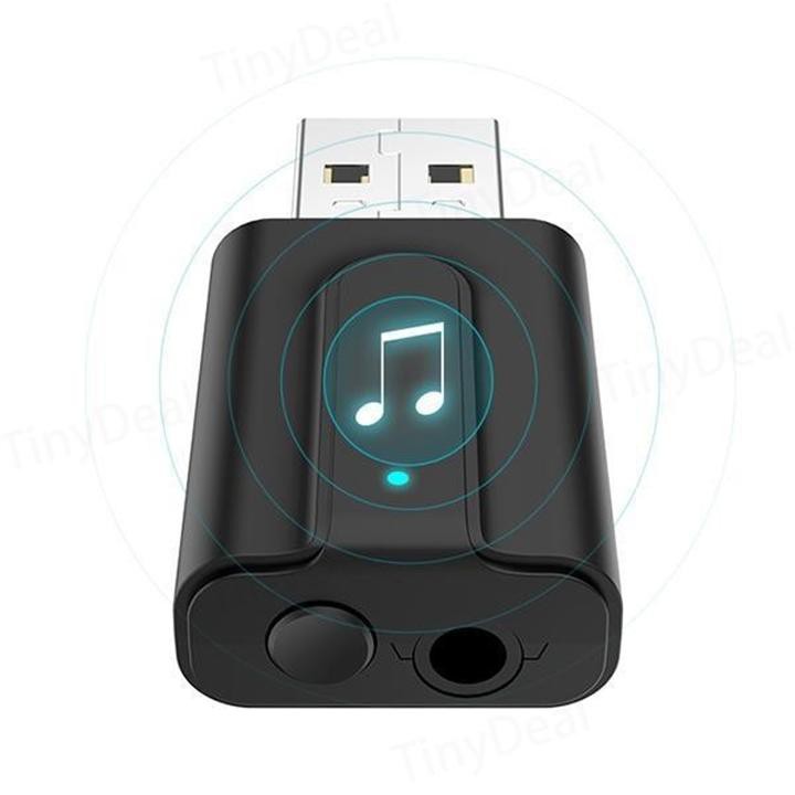 Thiết Bị Thu Phát Nhạc Không Dây Bluetooth Audio 5.0 Đa Năng Cho Máy Tính, Tivi, Hệ Thống Âm Thanh, Xe Hơi Bt-T10