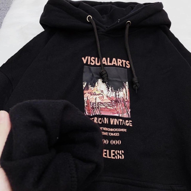 Áo Hoodie Nỉ Lót Bông VISUA Unisex | BigBuy360 - bigbuy360.vn