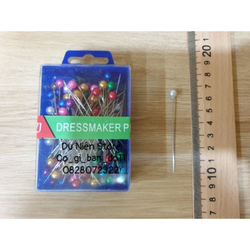 Hộp 100 Cây Kim Ghim Định Vị Đủ Loại.