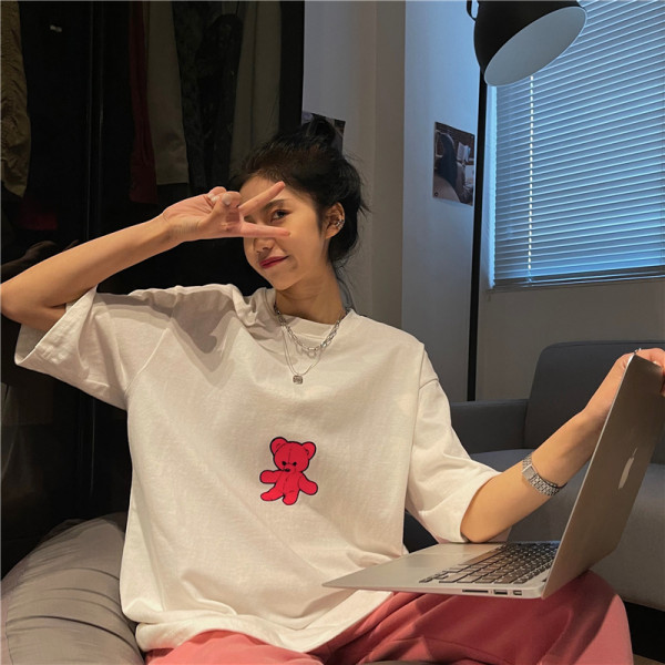 NRVP Áo Thun Ngắn Tay Dáng Rộng Thời Trang Mùa Hè 2021