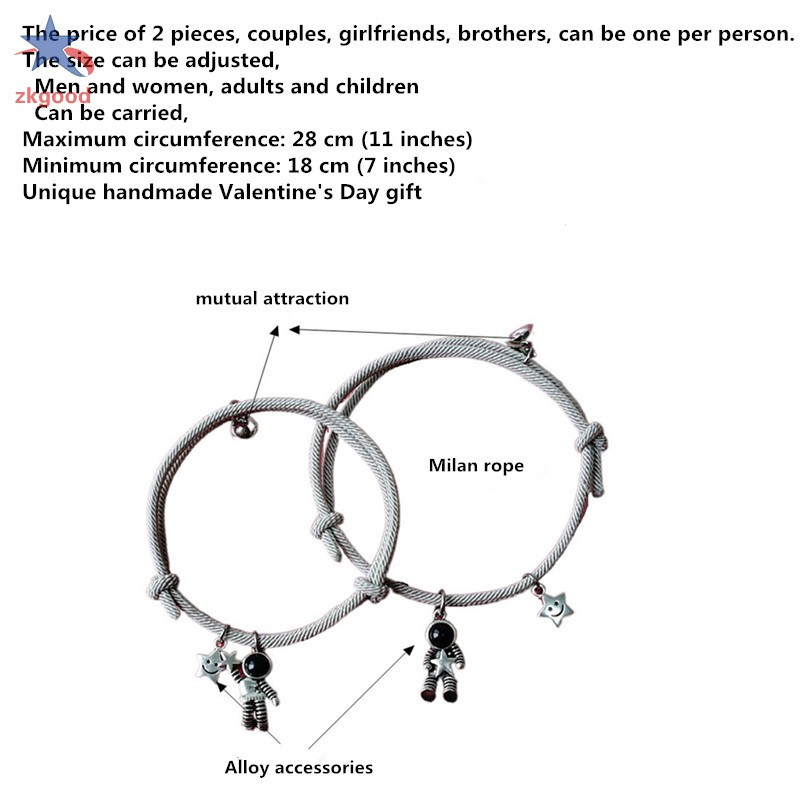 Vòng Đeo Tay Nam Châm Cá Tính Cho Cặp Đôi | BigBuy360 - bigbuy360.vn