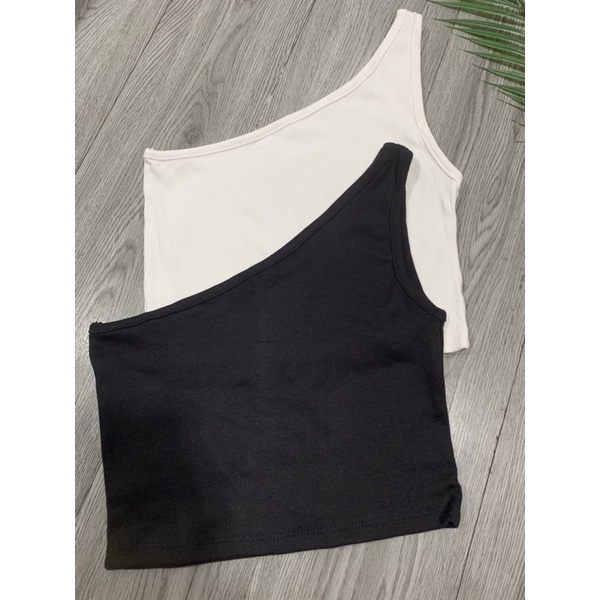 Áo Sling top basic Trắng Đen highfashion