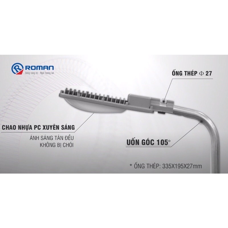 Đèn đường 36w led siêu sáng chính hãng Ronan