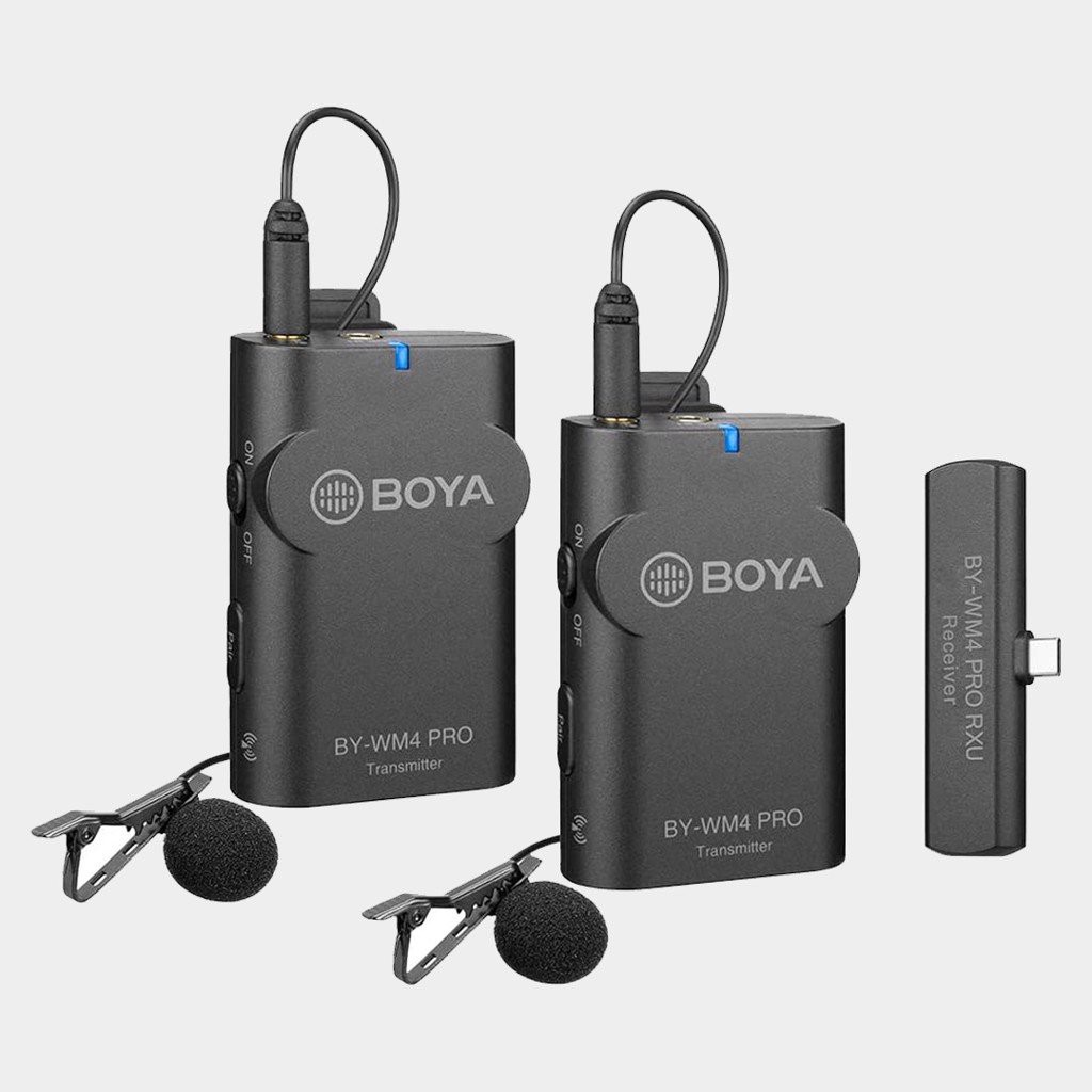 Micro thu âm Boya BY-WM4 Pro K6 (2mic) - Micro thu âm cài áo không dây cổng Type-C