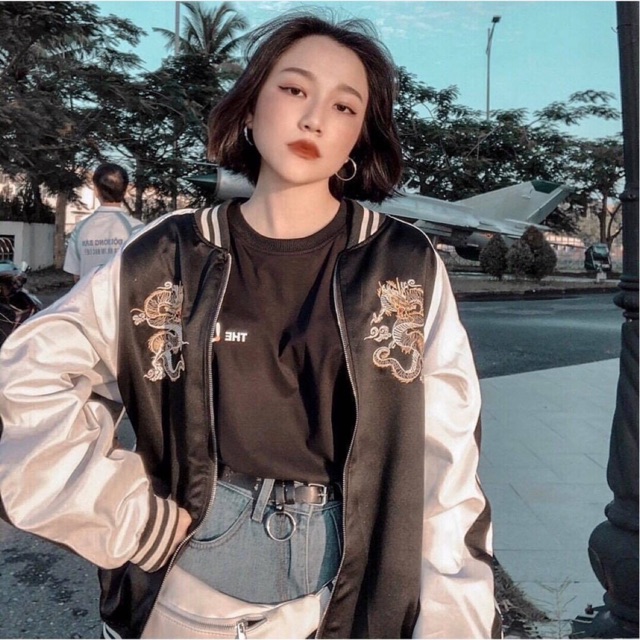 Áo khoác dù bomber RỒNG 🐉❤️FREESHIP❤️Nam nữ unisex