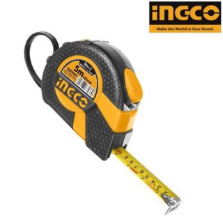 Thước kéo thép nền vàng ingco 5x25mm HSMT0805