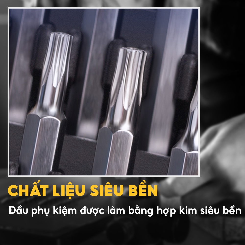 Bộ Tua Vít Sửa Chữa Đa Chức Năng Deli 20 Đầu Vít - Chất Liệu Siêu Bền - DL1021D