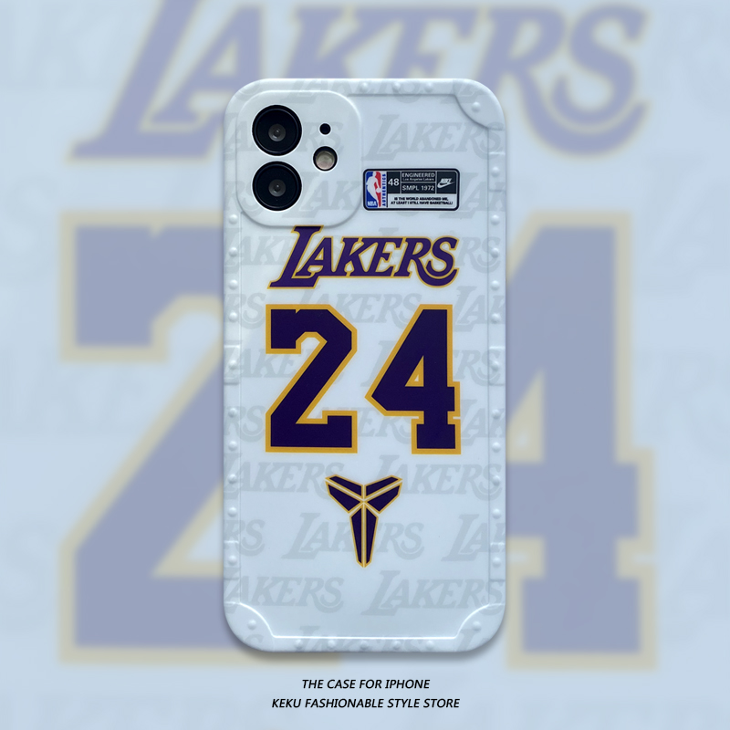 【Ốp Mềm】 Kobe Số. Ốp Điện Thoại In Hình 24 Trắng Đen Cho iPhone 13 12 Pro MAX / i7 / i8 Plus / X / XS / XR / XS MAX / 11/11 Pro / 11 Pro MAX / SE2