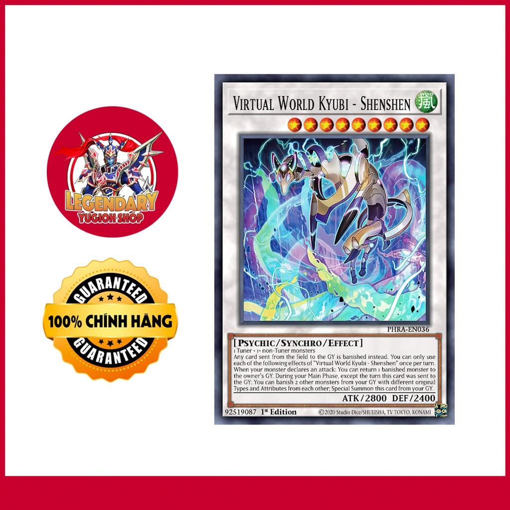 [Thẻ Bài Yugioh Chính Hãng] Virtual World Kyubi - Shenshen