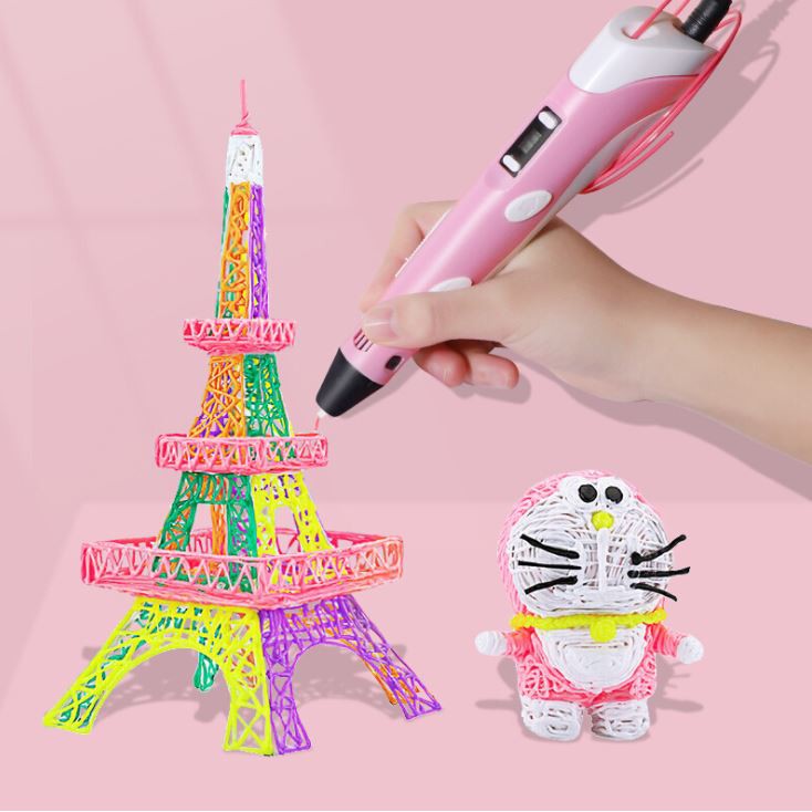 Bút vẽ 3D tạo mô hình 3 chiều độc đáo, in hình 3D nhiều màu sắc cho bé thỏa sức sáng tạo