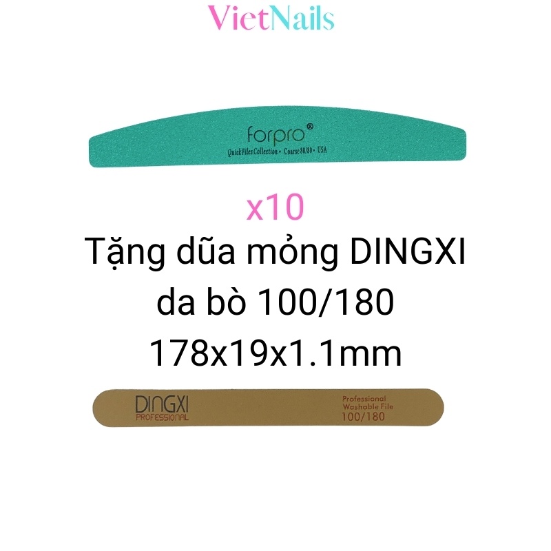 Dũa Phá Bột Phá Gel Forpro Nhám Xanh Nhập Cao Cấp Độ Nhám 80/80 Dành Cho Thợ Nail Chuyên Nghiệp