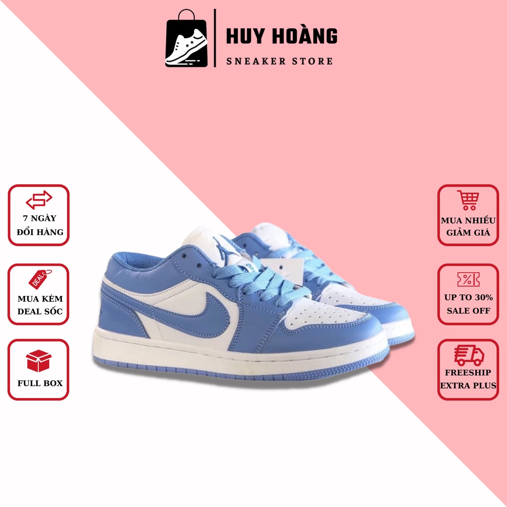 Giày thể thao Sneaker 𝗝𝗼𝗿𝗱𝗮𝗻 nam nữ , giày 𝗝𝗼𝗿𝗱𝗮𝗻 cổ thấp màu xanh dương Full Box