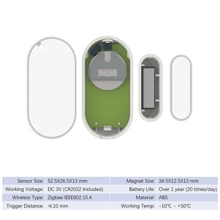 [4 Trạng Thái] Cảm Biến Đóng Mở Cửa Tuya Zigbee - Cao Cấp