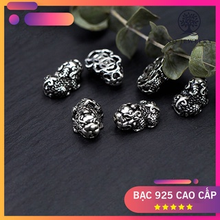 Charm S925 tỳ hưu xỏ ngang
