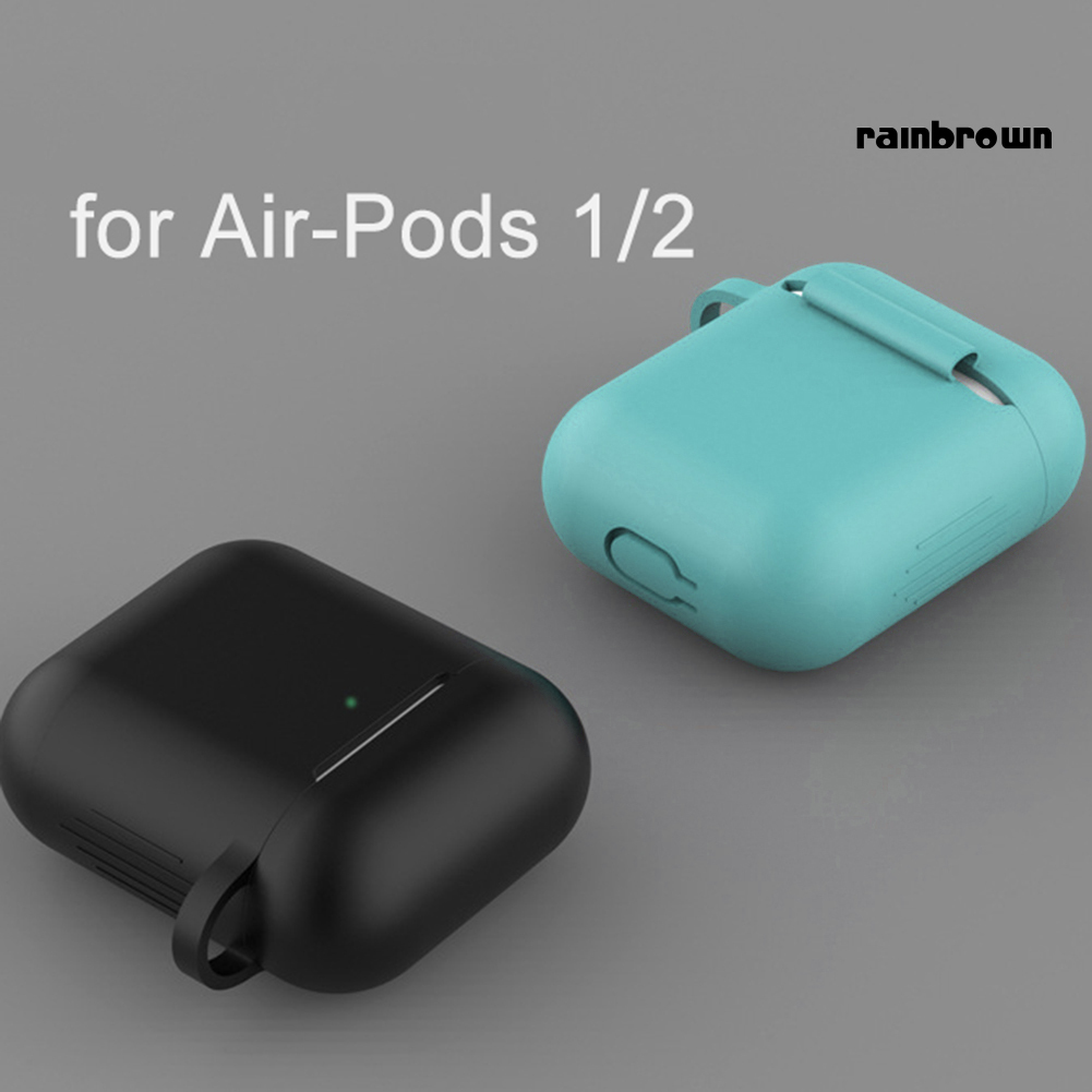 Hộp Đựng Tai Nghe Mini Bằng Silicon Có Dây Cho Air-Pods 1 2