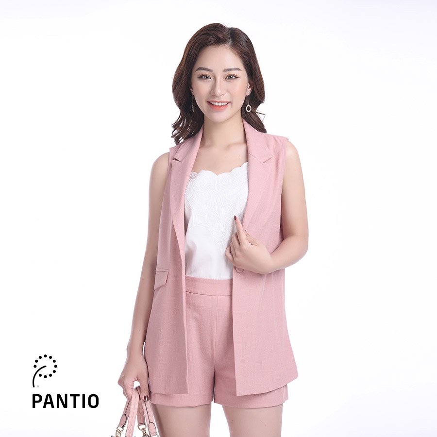 Áo khoác sát nách cổ vest đơn giản BKM55034 - PANTIO