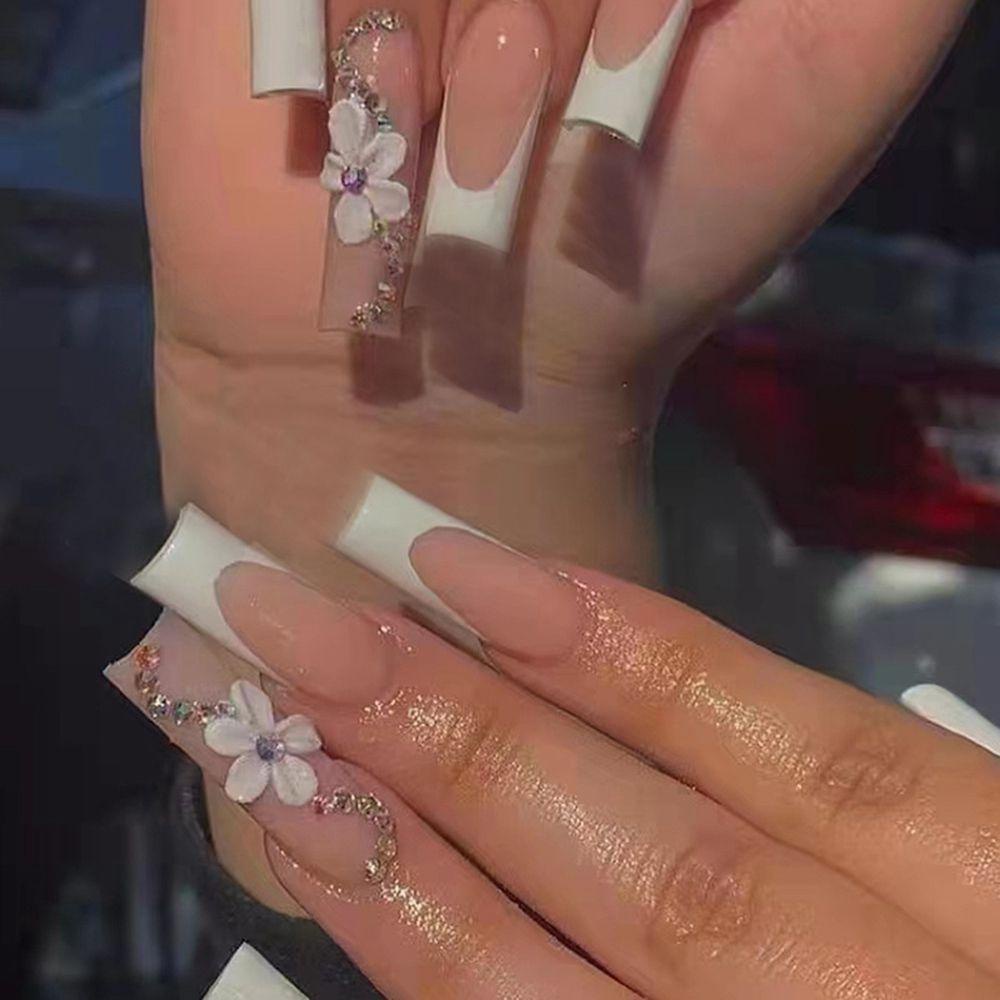 Hộp 24 Móng Tay Giả Che Phủ Toàn Diện Chất Lượng Cao