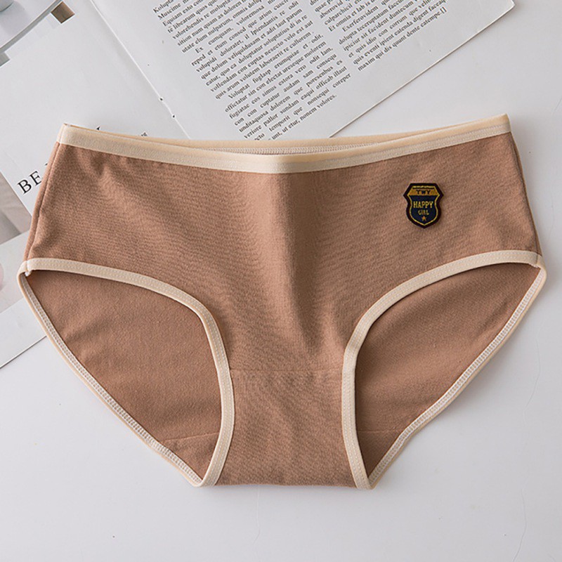 Quần Lót Cotton Không Đường May Thiết Kế Đơn Giản Cho Nữ