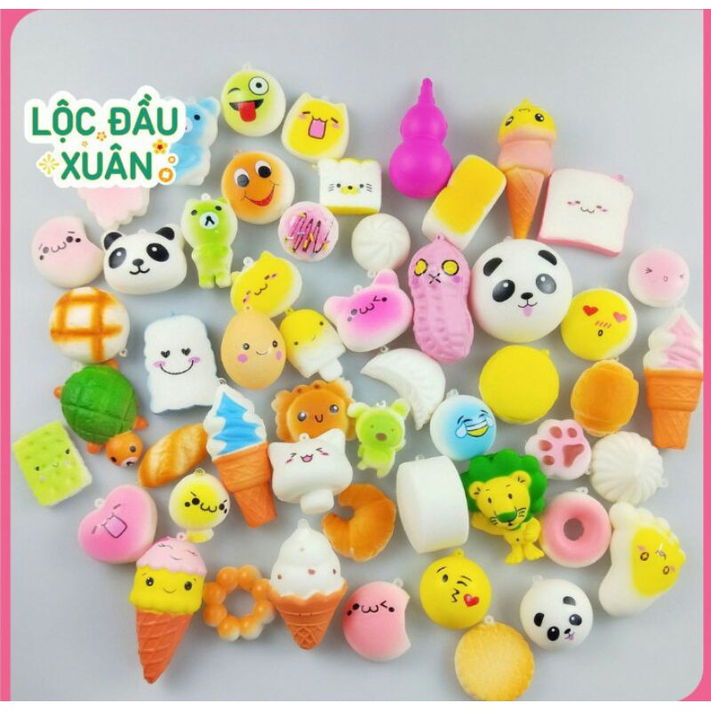 SQUISHY MINI CUTE MỀM CHẬM TĂNG GIÁ RẺ CHẤT LƯỢNG (Chọn ngẫu nhiên)