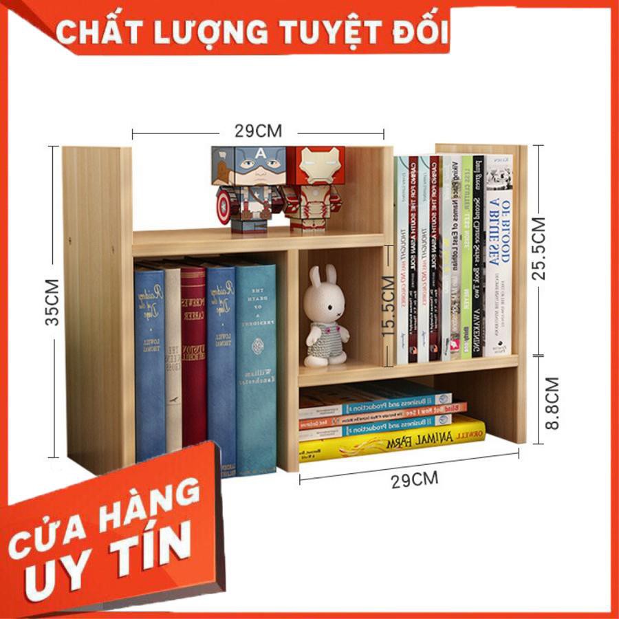 Kệ Sách Mini, Giá Để Sách, Để Tài Liệu Văn Phòng Trên Bàn Làm Việc Bằng Gỗ Ép, Trang Trí Bàn Làm Việc Siêu Tiện Dụng