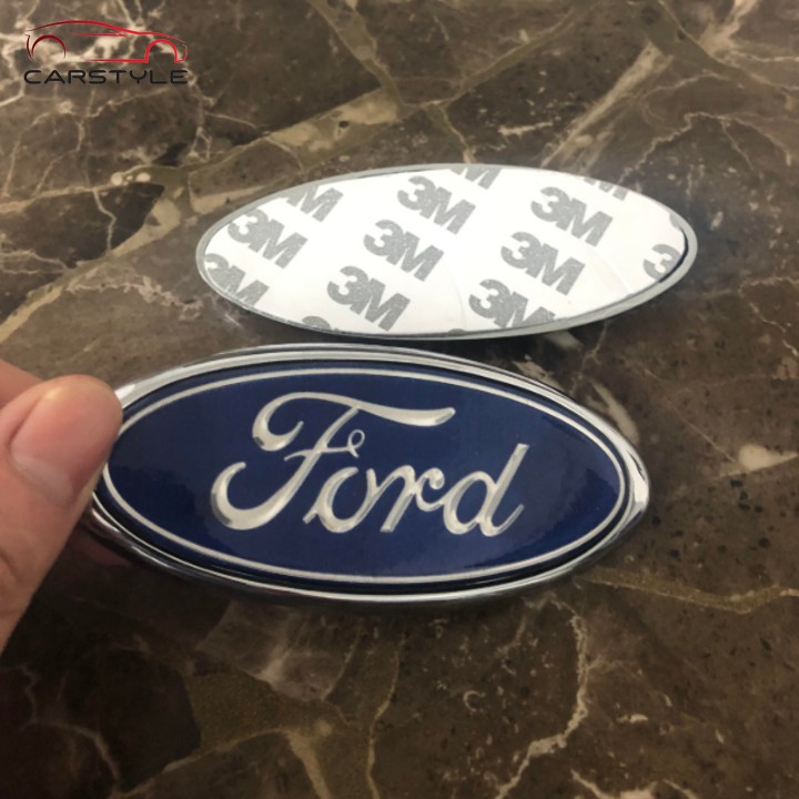 Logo biểu tượng trước và sau xe ô tô Ford Kích thước 11.5*4.5cm: Mã KLJ115 focus MK4 MK3 MK2