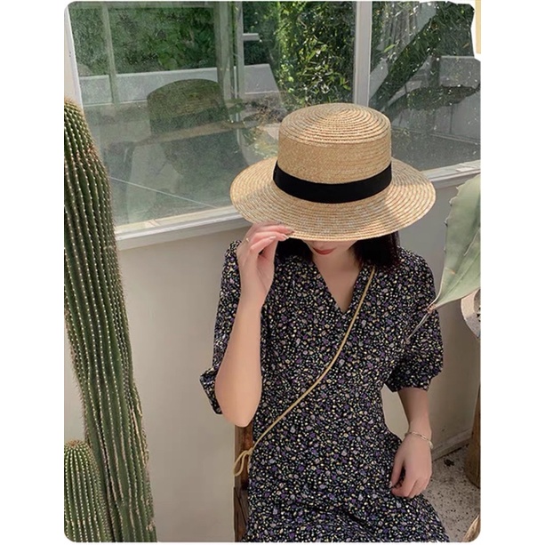 Mũ Cói Vành Phẳng Đi Biển, Đi Nắng siêu hot