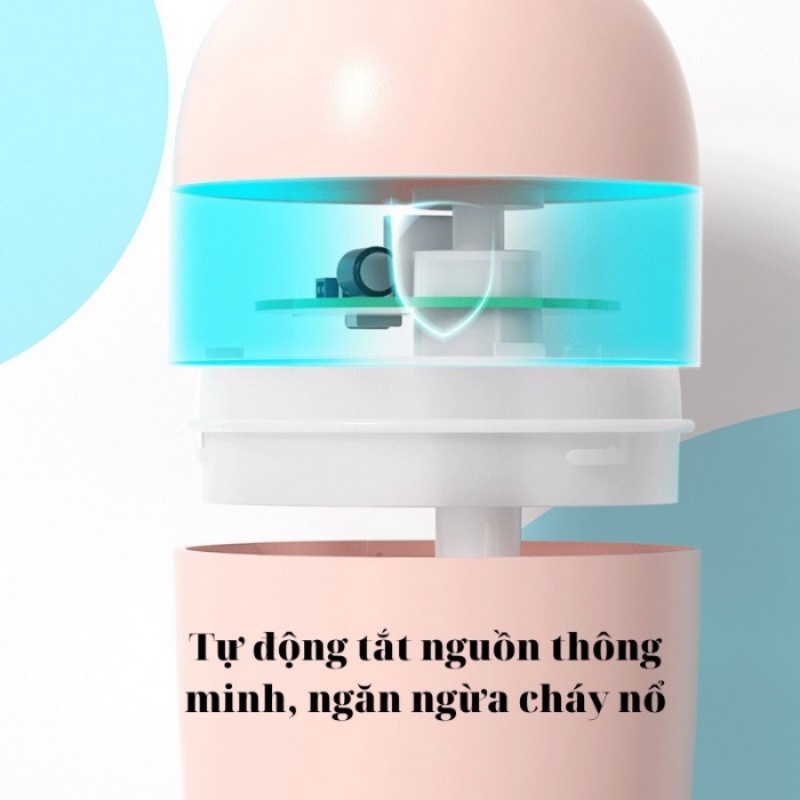 Máy Xông Tinh Dầu Phòng Ngủ Mini Khuếch Tán Tinh Dầu Dùng Cho Phòng Ngủ Hoặc Xe Hơi Khử Khuẩn Thanh Lọc Không Khí MXT