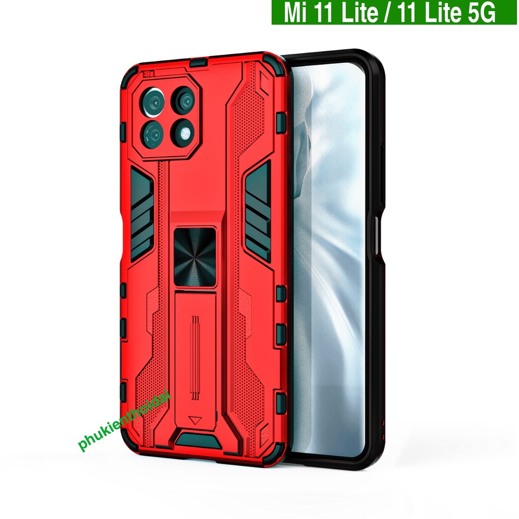 Ốp lưng Xiaomi Mi 11 Lite / 11 Lite 5G Iron Man Ver 3 chống sốc giá đỡ mặt lưng xem phim bảo vệ camera