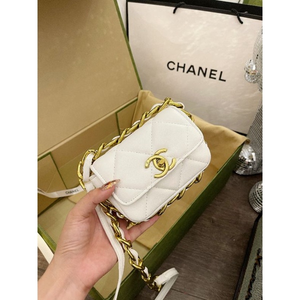 túi mini viền xích to đeo chéo 2 size xinh lắm ạ