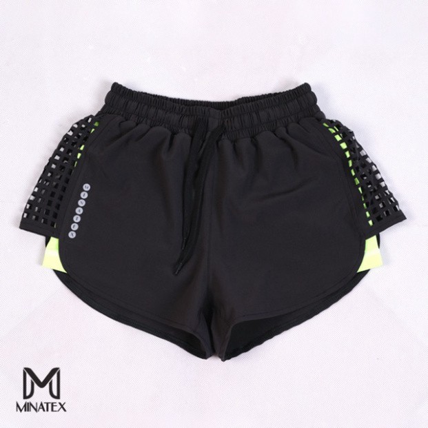 freeship  Quần đùi 2 lớp đi bơi đi biển, quần tập gym Minatex | BigBuy360 - bigbuy360.vn