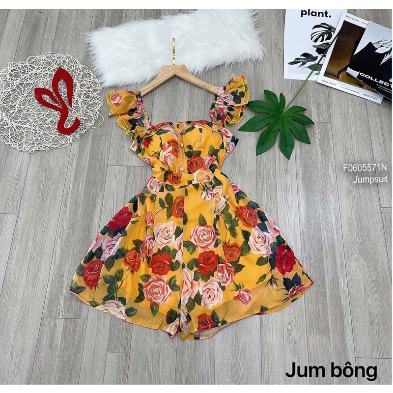 Jumpsuits hoa tay cánh tiên